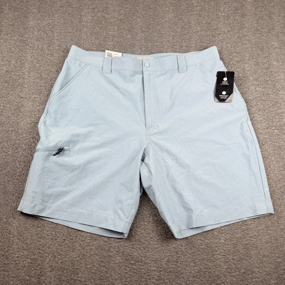 Ocean Coast Sky‎ Blue Sword Stretch Shorts 38 Men's Classic Fit 9" Inseam NWT